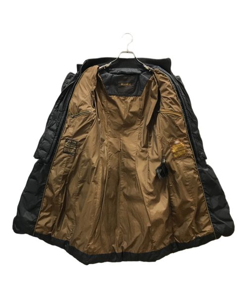MOORER（ムーレー）MOORER (ムーレー) レイヤードカラー ダウン コート ブラック サイズ:42の古着・服飾アイテム