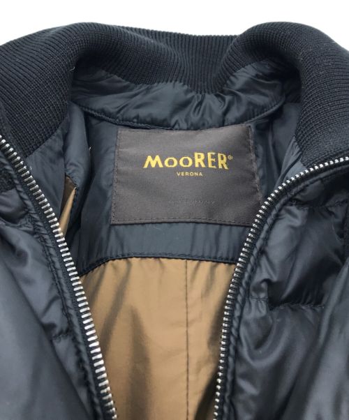 MOORER（ムーレー）MOORER (ムーレー) レイヤードカラー ダウン コート ブラック サイズ:42の古着・服飾アイテム