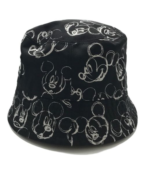 STELLA McCARTNEY（ステラマッカートニー）STELLA McCARTNEY (ステラマッカートニー) Fantasia Mickey Print Logo Reversible Bucket Hat ブラック サイズ:56の古着・服飾アイテム