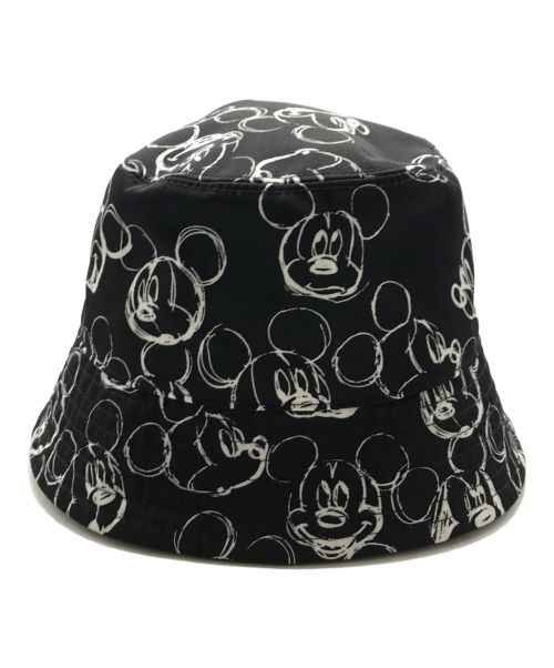 STELLA McCARTNEY（ステラマッカートニー）STELLA McCARTNEY (ステラマッカートニー) Fantasia Mickey Print Logo Reversible Bucket Hat ブラック サイズ:56の古着・服飾アイテム