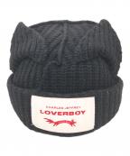 CHARLES JEFFEREY LOVERBOYチャールズ ジェフリー ラバーボーイ）の古着「ニット帽」｜ブラック