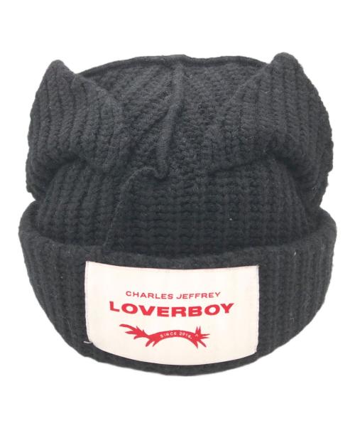 CHARLES JEFFEREY LOVERBOY（チャールズ ジェフリー ラバーボーイ）CHARLES JEFFEREY LOVERBOY (チャールズ ジェフリー ラバーボーイ) ニット帽 ブラック サイズ:FREEの古着・服飾アイテム