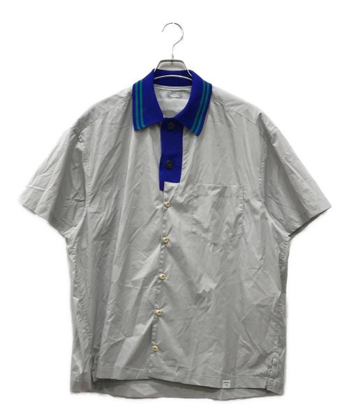 kolor/BEACON（カラービーコン）kolor/BEACON (カラービーコン) Nyストレッチタフタシャツ ベージュ サイズ:Sの古着・服飾アイテム