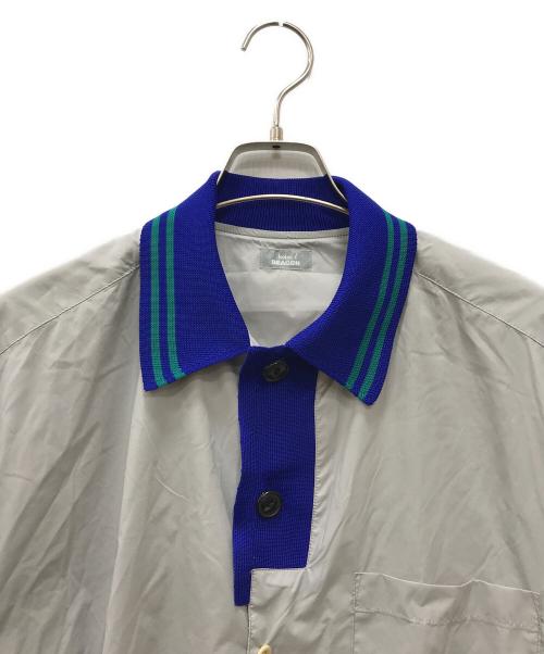 kolor/BEACON（カラービーコン）kolor/BEACON (カラービーコン) Nyストレッチタフタシャツ ベージュ サイズ:Sの古着・服飾アイテム