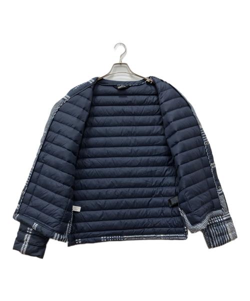 THE NORTH FACE（ザ ノース フェイス）THE NORTH FACE (ザ ノース フェイス) 総柄ダウンジャケット ネイビー サイズ:Mの古着・服飾アイテム