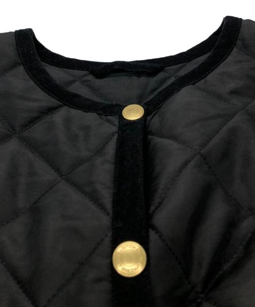 Traditional Weatherwear（トラディショナルウェザーウェア）Traditional Weatherwear (トラディショナルウェザーウェア) ARKLEY LONGパフスリーブキルティングコート ブラック サイズ:XSの古着・服飾アイテム