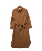 SOEJUソージュ）の古着「ソフトオックスシャツワンピース」｜ブラウン