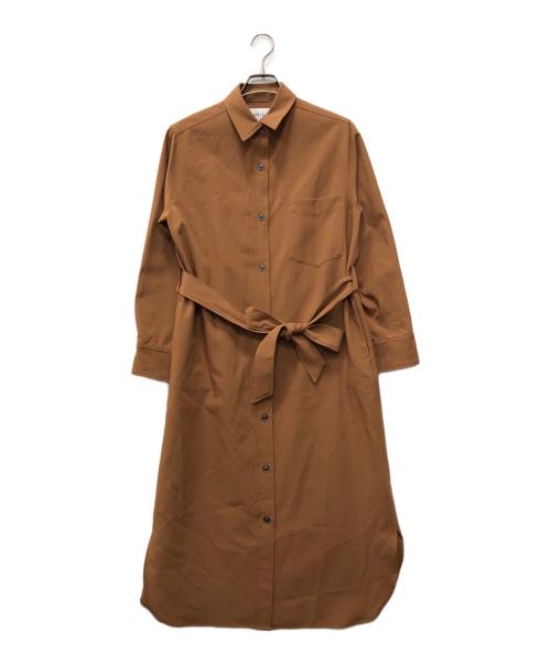 SOEJU（ソージュ）SOEJU (ソージュ) ソフトオックスシャツワンピース ブラウン サイズ:Mの古着・服飾アイテム