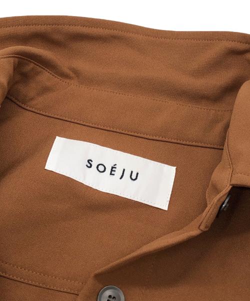 SOEJU（ソージュ）SOEJU (ソージュ) ソフトオックスシャツワンピース ブラウン サイズ:Mの古着・服飾アイテム
