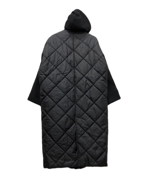 ELENDEEK（エレンディーク）ELENDEEK (エレンディーク) QUILTING STAND HOODIE CT ブラック サイズ:Mの古着・服飾アイテム