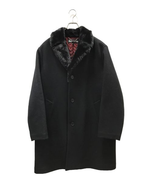 SUPREME（シュプリーム）SUPREME (シュプリーム) Fur Collar Car Coat ブラック サイズ:Lの古着・服飾アイテム