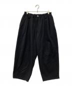 TIGHTBOOTH PRODUCTIONタイトブースプロダクション）の古着「WOOL BAGGY SLACKS」｜ブラック