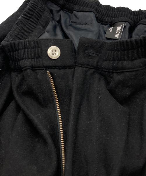 TIGHTBOOTH PRODUCTION（タイトブースプロダクション）TIGHTBOOTH PRODUCTION (タイトブースプロダクション) WOOL BAGGY SLACKS ブラック サイズ:Lの古着・服飾アイテム