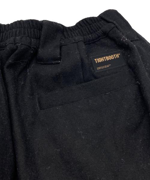 TIGHTBOOTH PRODUCTION（タイトブースプロダクション）TIGHTBOOTH PRODUCTION (タイトブースプロダクション) WOOL BAGGY SLACKS ブラック サイズ:Lの古着・服飾アイテム