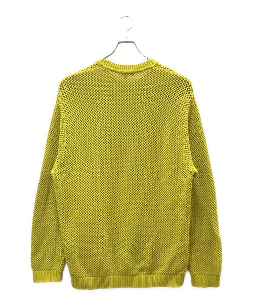 SUPREME（シュプリーム）Supreme (シュプリーム) Open Knit Small Box Sweater イエロー サイズ:Lの古着・服飾アイテム