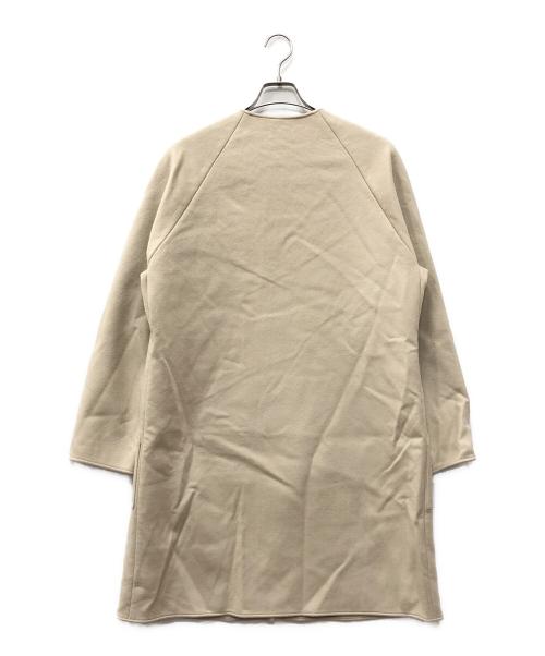 theory（セオリー）theory (セオリー) カシミヤ混ノーカラーコート ベージュ サイズ:Pの古着・服飾アイテム