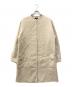 theory（セオリー）の古着「カシミヤ混ノーカラーコート」｜ベージュ