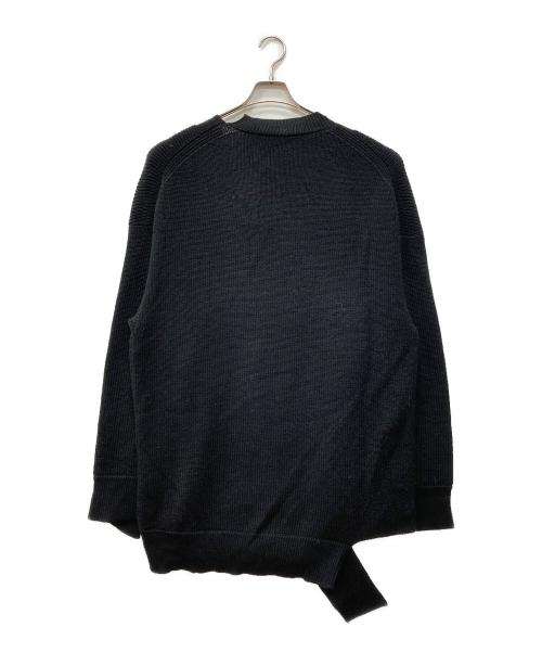 ALMOSTBLACK（オールモストブラック）ALMOSTBLACK (オールモストブラック) デザインニット ブラック サイズ:2の古着・服飾アイテム