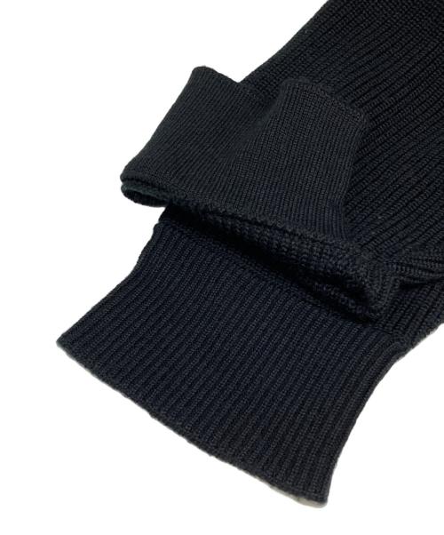 ALMOSTBLACK（オールモストブラック）ALMOSTBLACK (オールモストブラック) デザインニット ブラック サイズ:2の古着・服飾アイテム