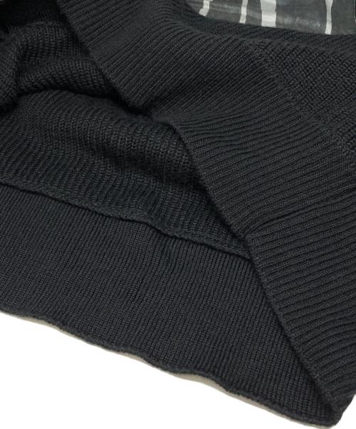 ALMOSTBLACK（オールモストブラック）ALMOSTBLACK (オールモストブラック) デザインニット ブラック サイズ:2の古着・服飾アイテム