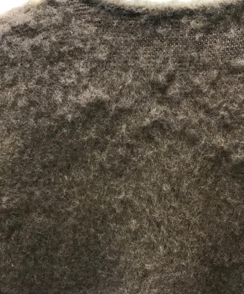 Needles（ニードルズ）Needles (ニードルズ) 総柄モヘアカーディガン ベージュ サイズ:Lの古着・服飾アイテム