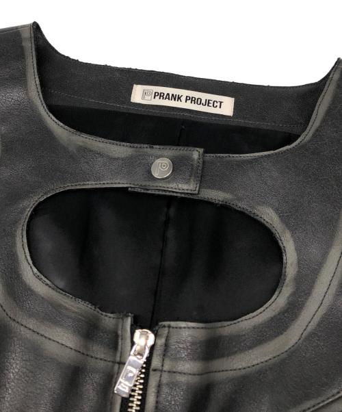 PRANK PROJECT（プランクプロジェクト）PRANK PROJECT (プランクプロジェクト) Cut-out Synthetic Leather Dress ブラック サイズ:FREEの古着・服飾アイテム