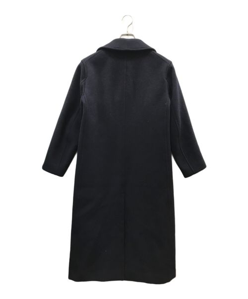 AURALEE（オーラリー）AURALEE (オーラリー) BEAVER MELTON LONG P-COAT ネイビーの古着・服飾アイテム