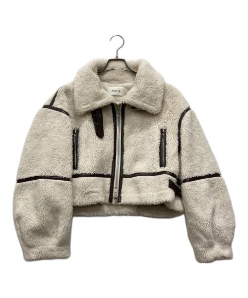 FRAY ID（フレイ アイディー）FRAY ID (フレイ アイディー) ショートボンバージャケット ホワイト サイズ:FREEの古着・服飾アイテム