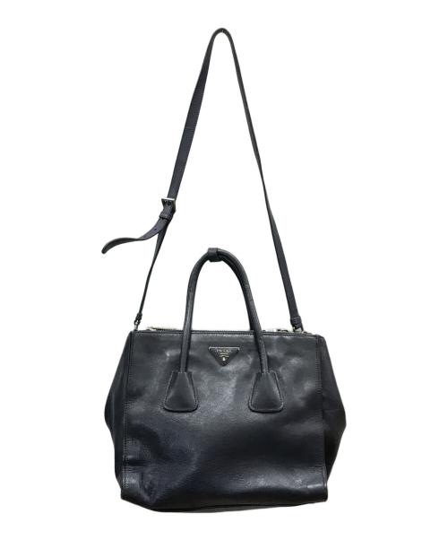 PRADA（プラダ）PRADA (プラダ) 2WAYトートバッグ ネイビー サイズ:下記参照の古着・服飾アイテム