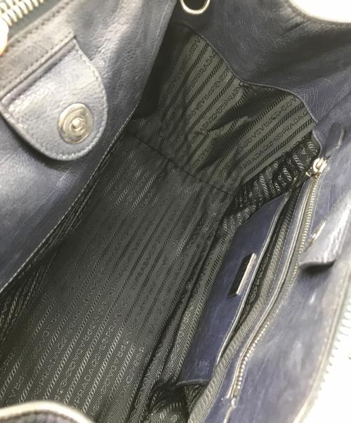 PRADA（プラダ）PRADA (プラダ) 2WAYトートバッグ ネイビー サイズ:下記参照の古着・服飾アイテム