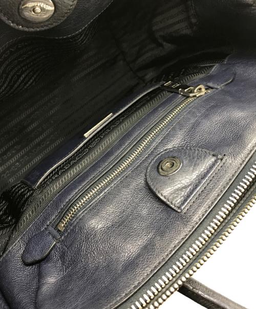 PRADA（プラダ）PRADA (プラダ) 2WAYトートバッグ ネイビー サイズ:下記参照の古着・服飾アイテム