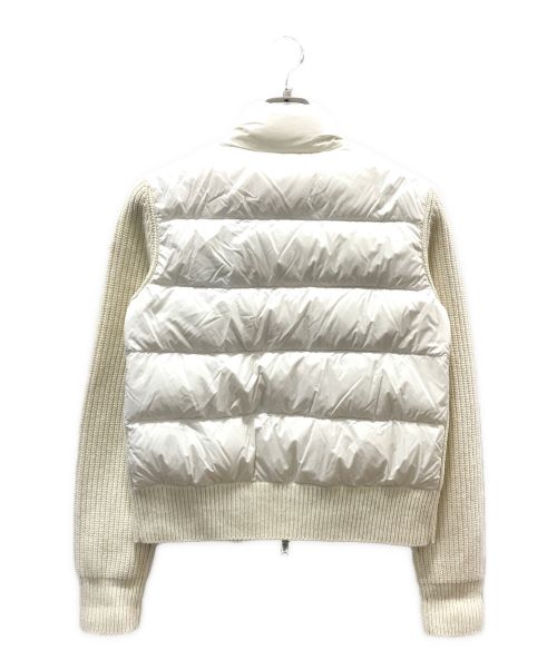MONCLER（モンクレール）MONCLER (モンクレール) ダウンニットカーディガン アイボリー サイズ:Sの古着・服飾アイテム