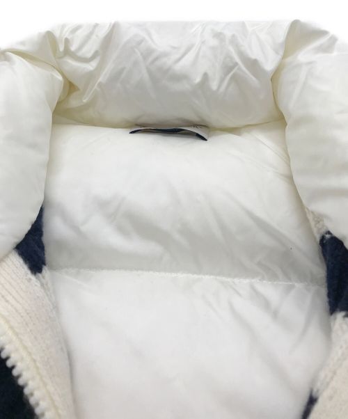 MONCLER（モンクレール）MONCLER (モンクレール) ダウンニットカーディガン アイボリー サイズ:Sの古着・服飾アイテム