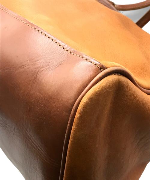 YUKETEN（ユケテン）YUKETEN (ユケテン) Leather Tote With Strap ブラウン サイズ:下記参照の古着・服飾アイテム