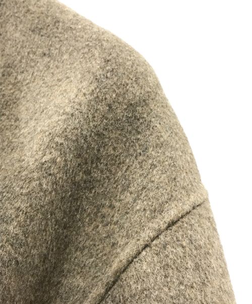 Spick and Span（スピック＆スパン）Spick and Span (スピックアンドスパン) ボリュームスリーブノーカラーリバーコート ブラウン サイズ:FREEの古着・服飾アイテム