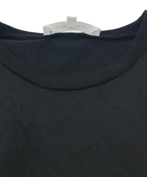 ENFOLD（エンフォルド）ENFOLD (エンフォルド) SQUARE PEPLUM LONG-SLEEVES T-SHIRT ブラック サイズ:38の古着・服飾アイテム