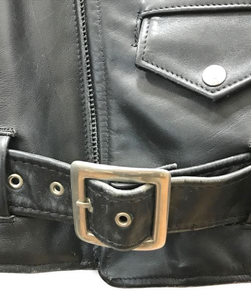 PERFECTO by Schott（パーフェクト バイ ショット）PERFECTO by Schott (パーフェクト バイ ショット) ダブルライダースジャケット ブラック サイズ:36の古着・服飾アイテム