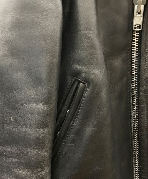 PERFECTO by Schott（パーフェクト バイ ショット）PERFECTO by Schott (パーフェクト バイ ショット) ダブルライダースジャケット ブラック サイズ:36の古着・服飾アイテム
