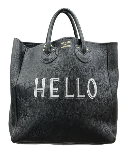 YOUNG & OLSEN The DRYGOODS STORE（ヤングアンドオルセン ザ ドライグッズストア）YOUNG & OLSEN The DRYGOODS STORE (ヤングアンドオルセン ザ ドライグッズストア) FRAMeWORK (フレームワーク) 2WAYストラップ HELLOバッグ ブラック サイズ:下記参照の古着・服飾アイテム