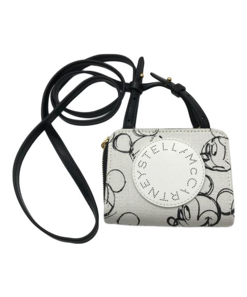 STELLA McCARTNEY（ステラマッカートニー）STELLA McCARTNEY (ステラマッカートニー) Disney (ディズニー) ショルダーラウンドファスナーミニ財布 ホワイト サイズ:下記参照の古着・服飾アイテム
