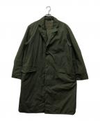 DESCENTE PAUSEデサントポーズ）の古着「OVER CHESTER DOWN COAT」｜カーキ