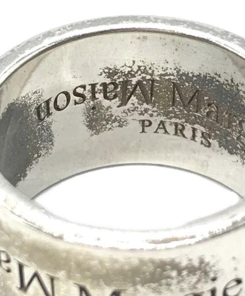 Maison Margiela（メゾンマルジェラ）Maison Margiela (メゾンマルジェラ) リバースロゴリング シルバー サイズ:下記参照の古着・服飾アイテム