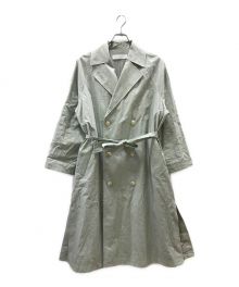 GALERIE VIE（ギャルリーヴィー）の古着「チンツリネン トレンチコート」｜グリーン