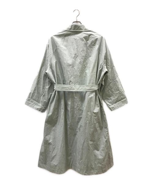 GALERIE VIE（ギャルリーヴィー）GALERIE VIE (ギャルリーヴィー) チンツリネン トレンチコート グリーン サイズ:FREEの古着・服飾アイテム