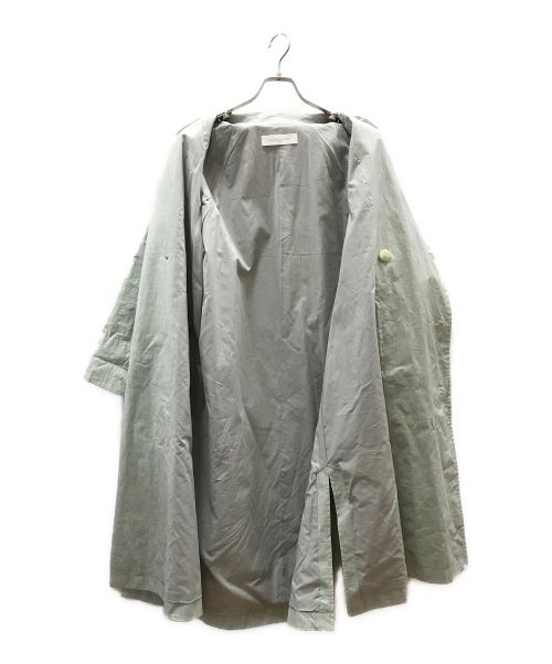 GALERIE VIE（ギャルリーヴィー）GALERIE VIE (ギャルリーヴィー) チンツリネン トレンチコート グリーン サイズ:FREEの古着・服飾アイテム