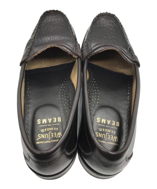 G.H.BASS（ジーエイチバス）G.H.BASS (ジーエイチバス) BEAMS (ビームス) 別注 LARSONローファー ブラウン サイズ:7 1/2の古着・服飾アイテム