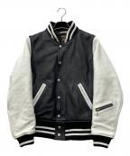 nano・universe×VANSONナノ・ユニバース×バンソン）の古着「別注 レザー アワード スタジャン」｜ブラック