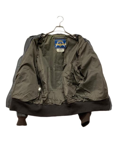 cooper（クーパー）cooper (クーパー) G-1フライトレザージャケット ブラウン サイズ:46Rの古着・服飾アイテム