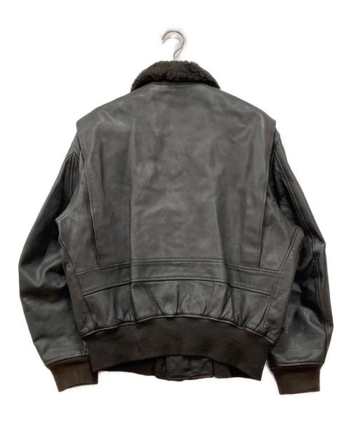 cooper（クーパー）cooper (クーパー) G-1フライトレザージャケット ブラウン サイズ:46Rの古着・服飾アイテム