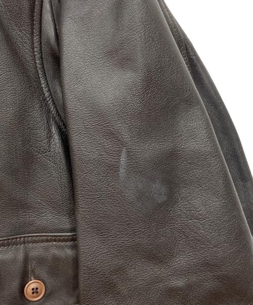 cooper（クーパー）cooper (クーパー) G-1フライトレザージャケット ブラウン サイズ:46Rの古着・服飾アイテム